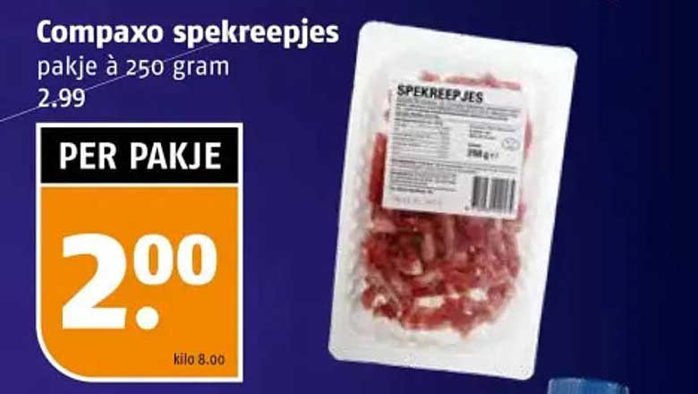 Compaxo spekreepjes pakje à 250 gram