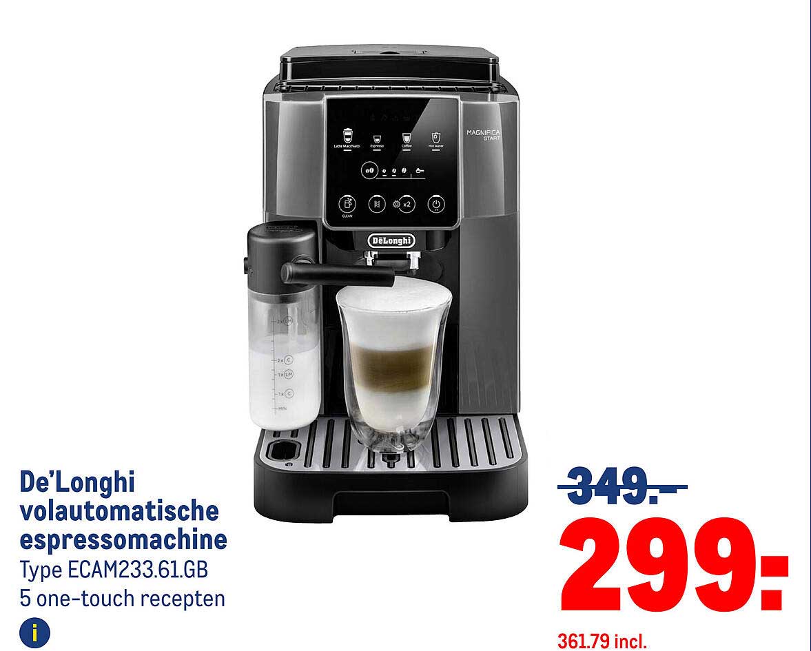 De'Longhi volautomatische espressomachine Type ECAM233.61.GB