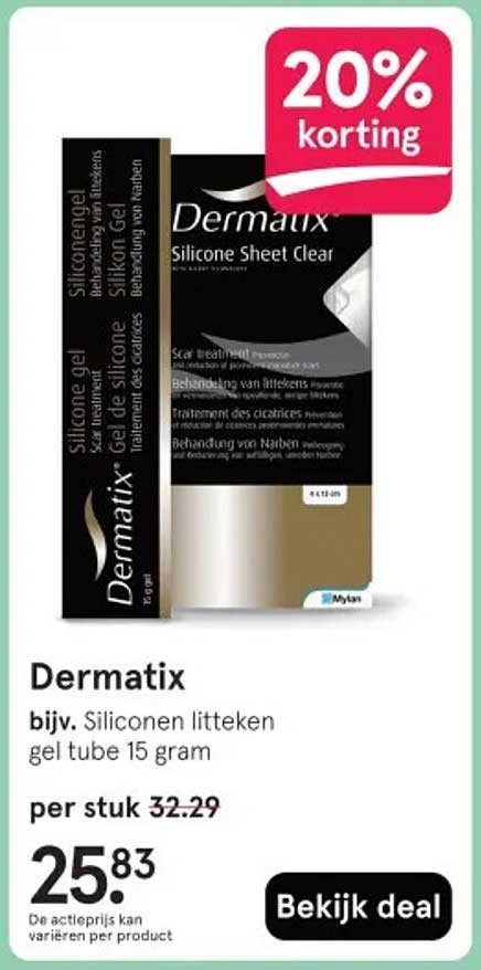 Dermatix Silicone Sheet Clear