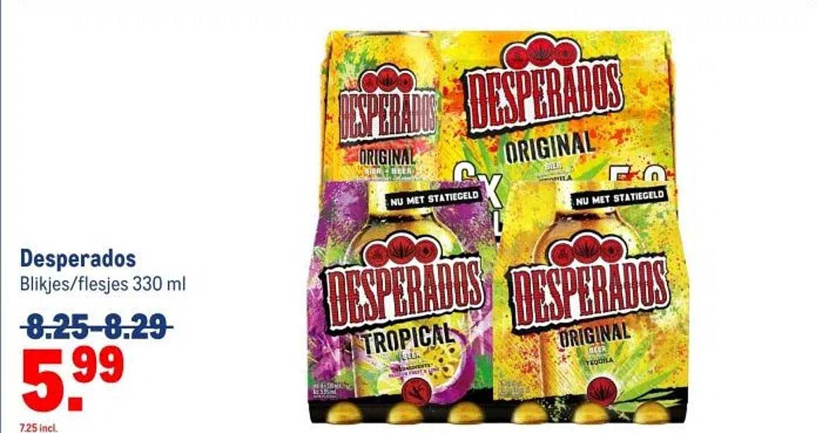 Desperados Blikjes/flesjes 330 ml