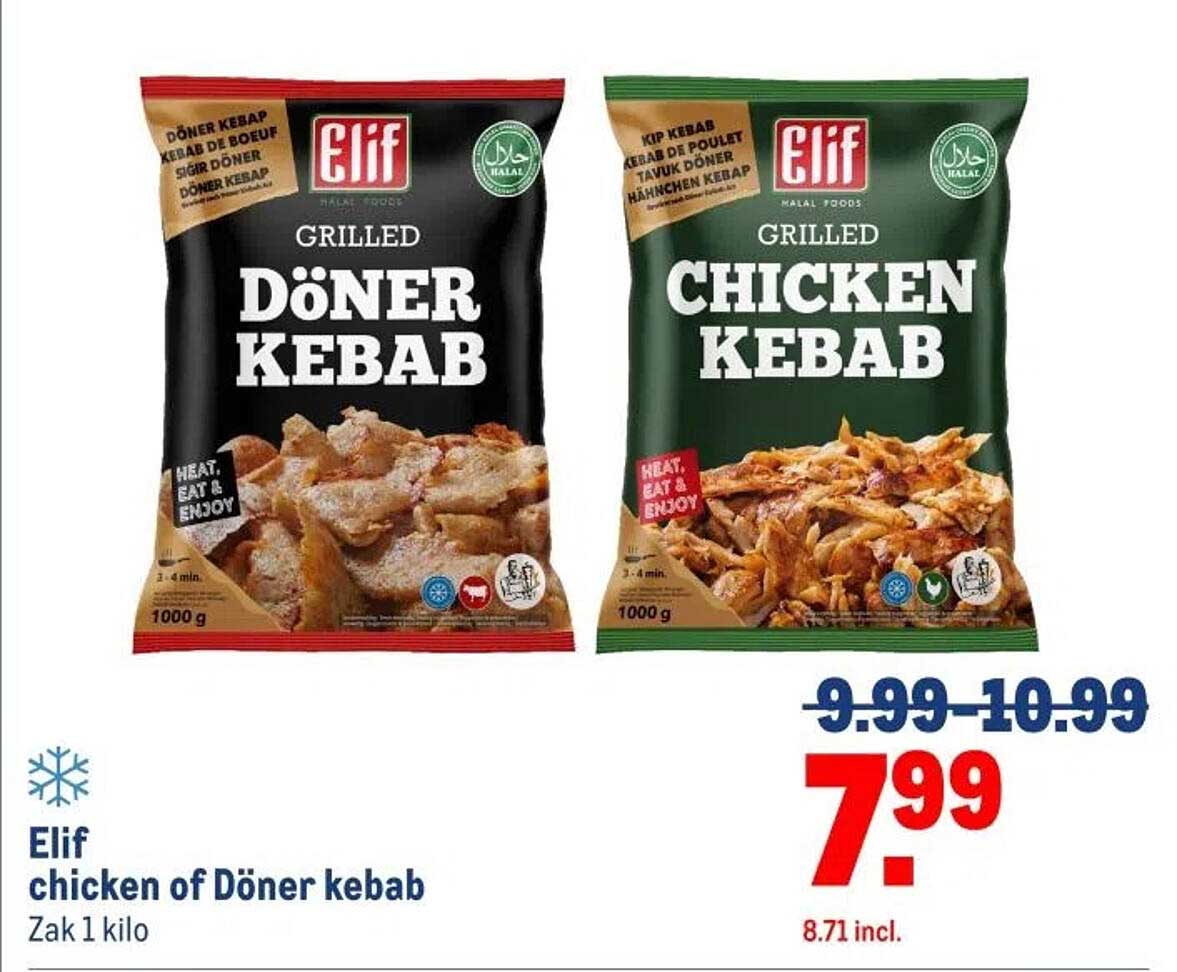 Elif chicken of Döner kebab