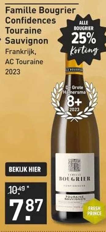 Familie Bougrier Confidences Touraine Sauvignon