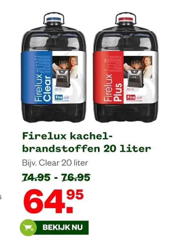 Firelux kachel-brandstoffen 20 liter