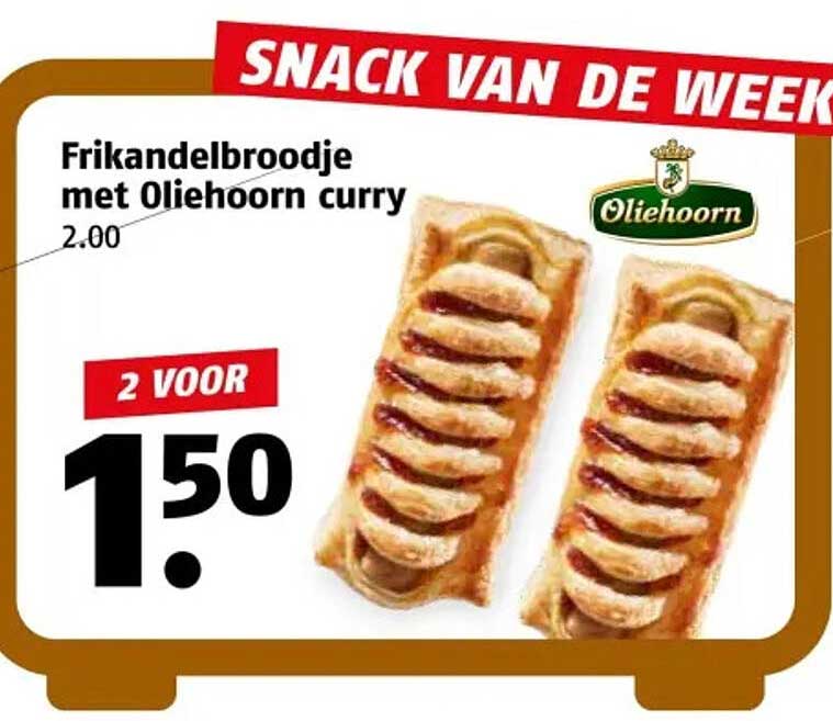 Frikandelbroodje met Oliehoorn curry