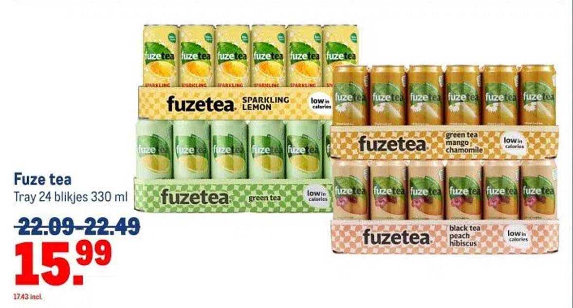 Fuze tea Tray 24 blikjes 330 ml