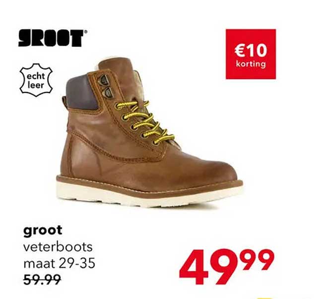 groot veterboots maat 29-35