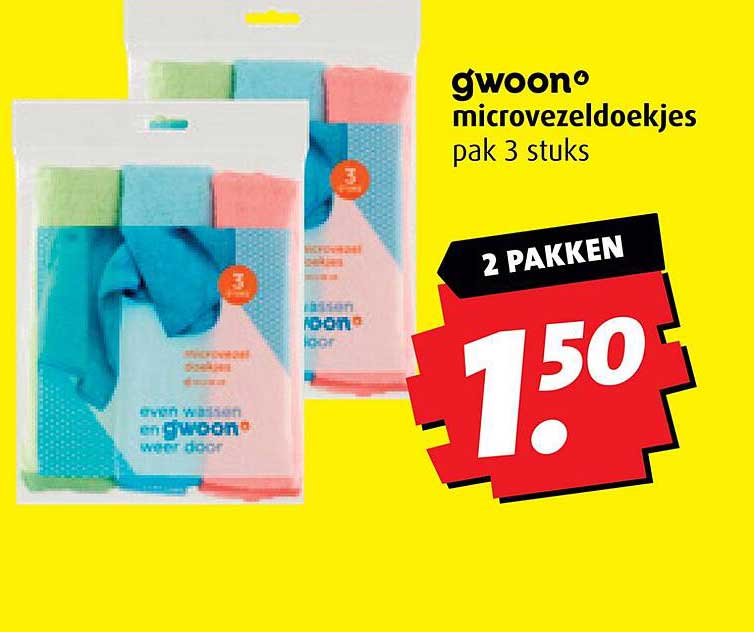 gwoon microvezeldoekjes pak 3 stuks
