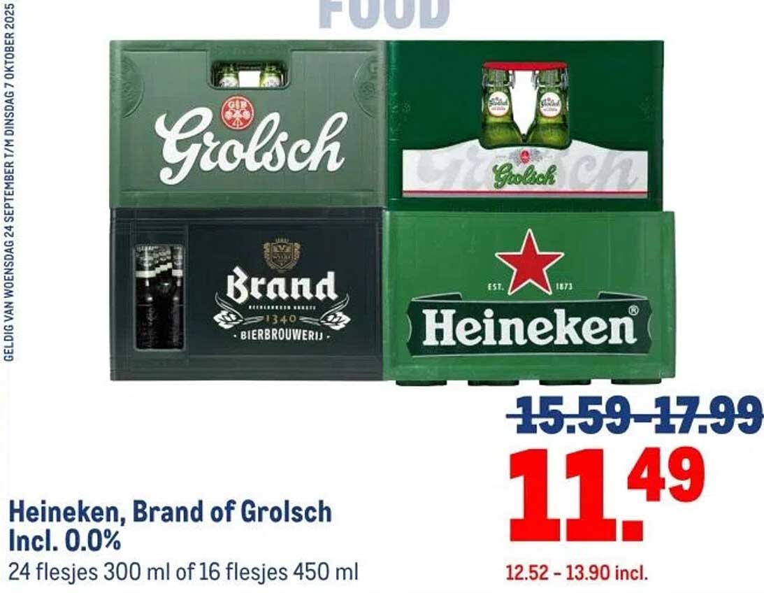 Heineken, Brand of Grolsch Incl. 0.0%