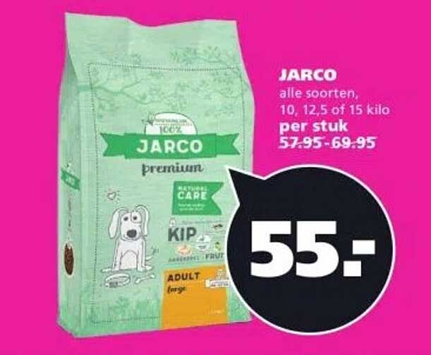JARCO alle soorten, 10, 12,5 of 15 kilo per stuk