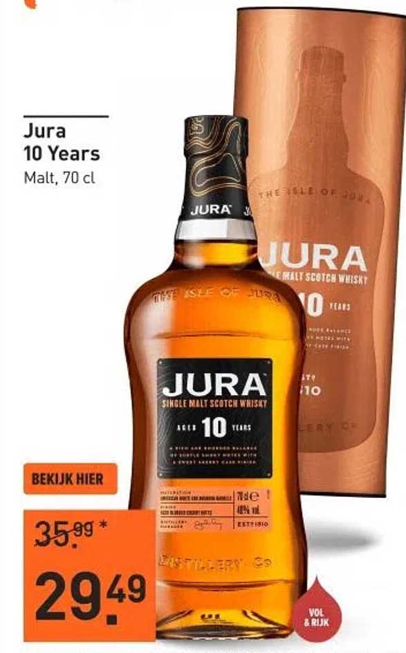 Jura 10 Years Malt, 70 cl