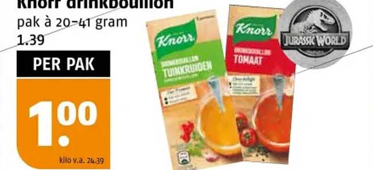 Knorr drinkbouillon pak à 20=41 gram