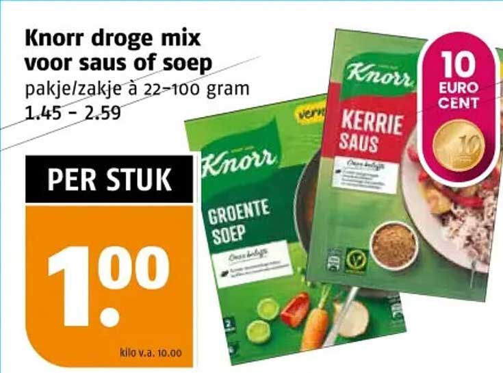 Knorr droge mix voor saus of soep