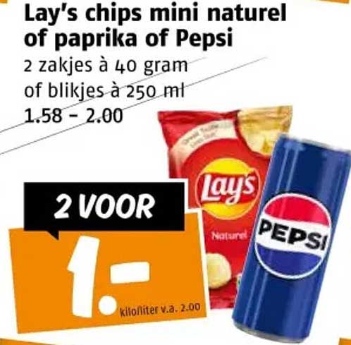 Lay's chips mini naturel of paprika of Pepsi