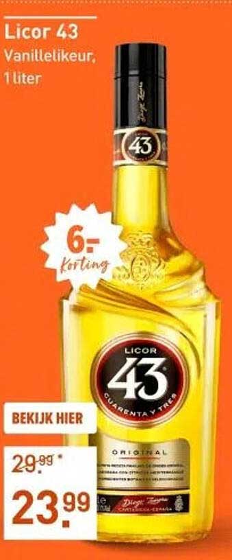 Licor 43 Vanillelikeur, 1 liter