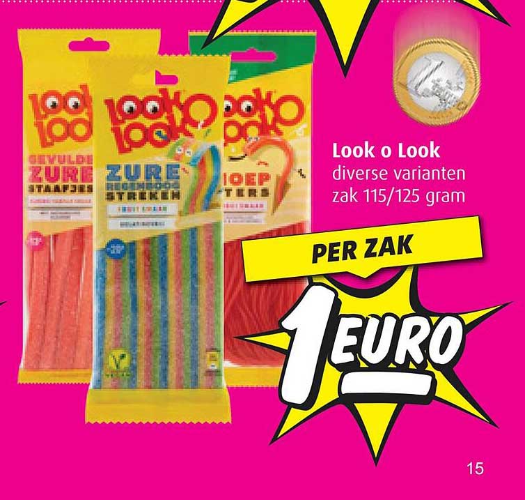 Look o Look diverse varianten zak 115/125 gram