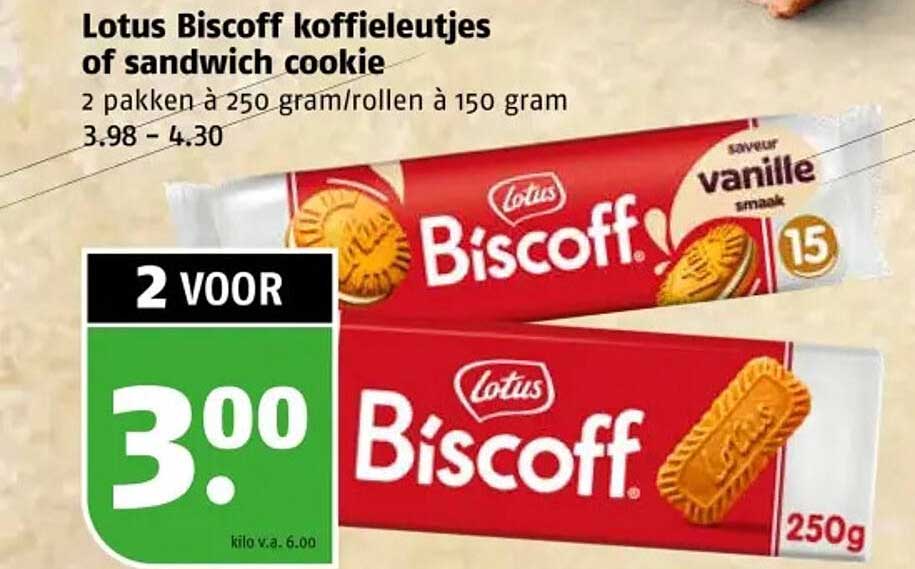 Lotus Biscoff koffieleutjes of sandwich cookie