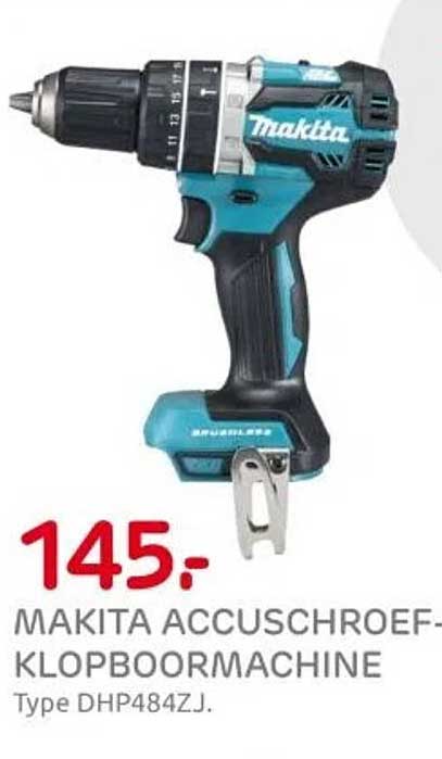 MAKITA ACCUSCHROEF-KLOPBOORMACHINE Type DHP484ZJ.