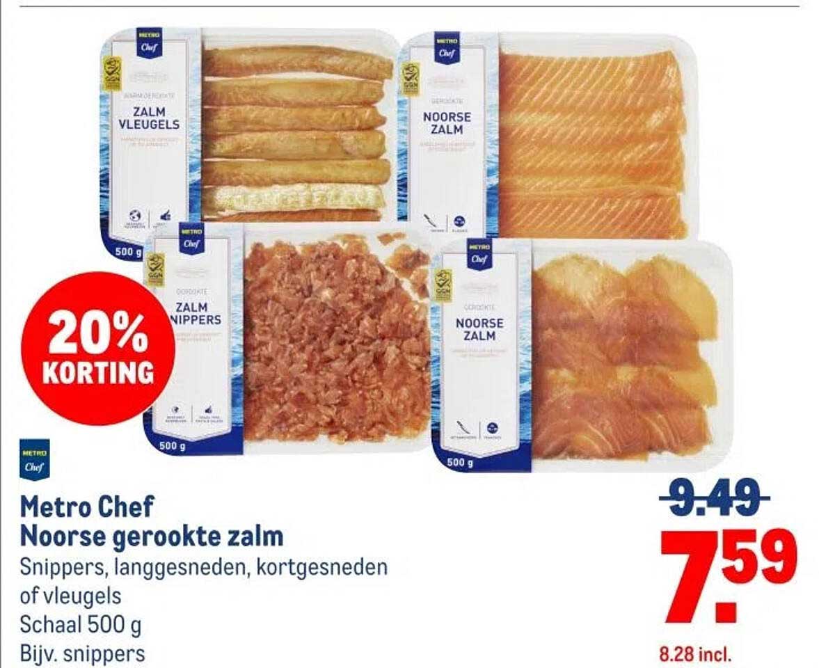 Metro Chef Noorse gerookte zalm