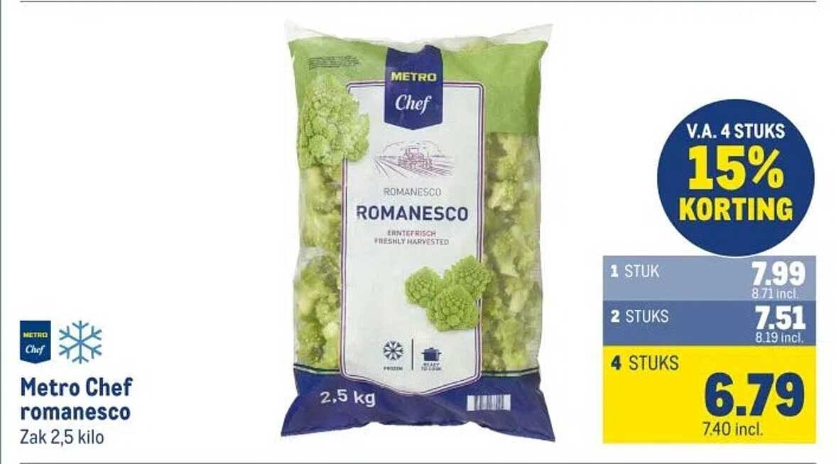 Metro Chef romanesco Zak 2,5 kilo