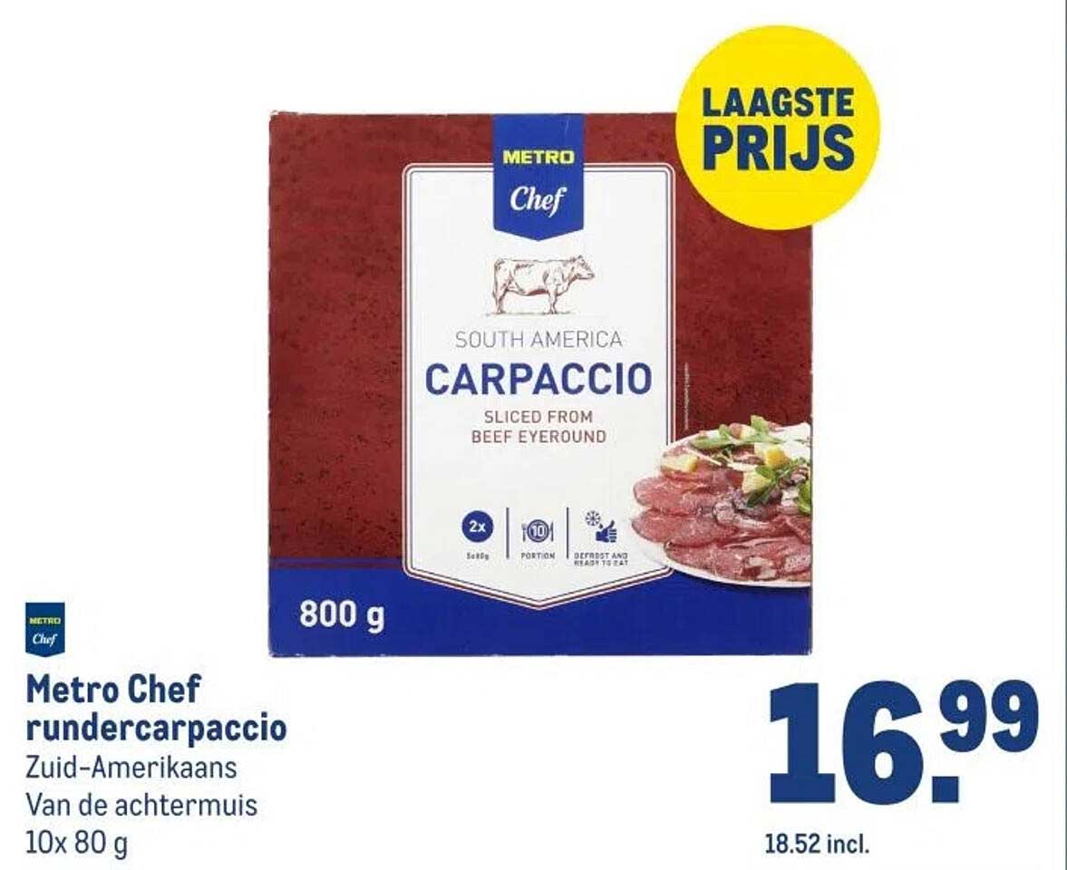 Metro Chef rundercarpaccio