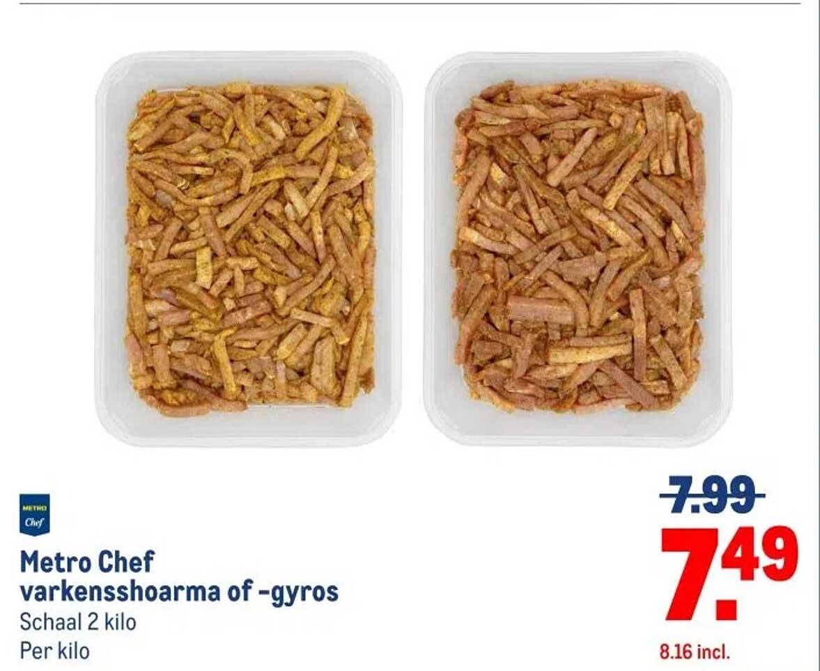 Metro Chef varkensshoarma of -gyros