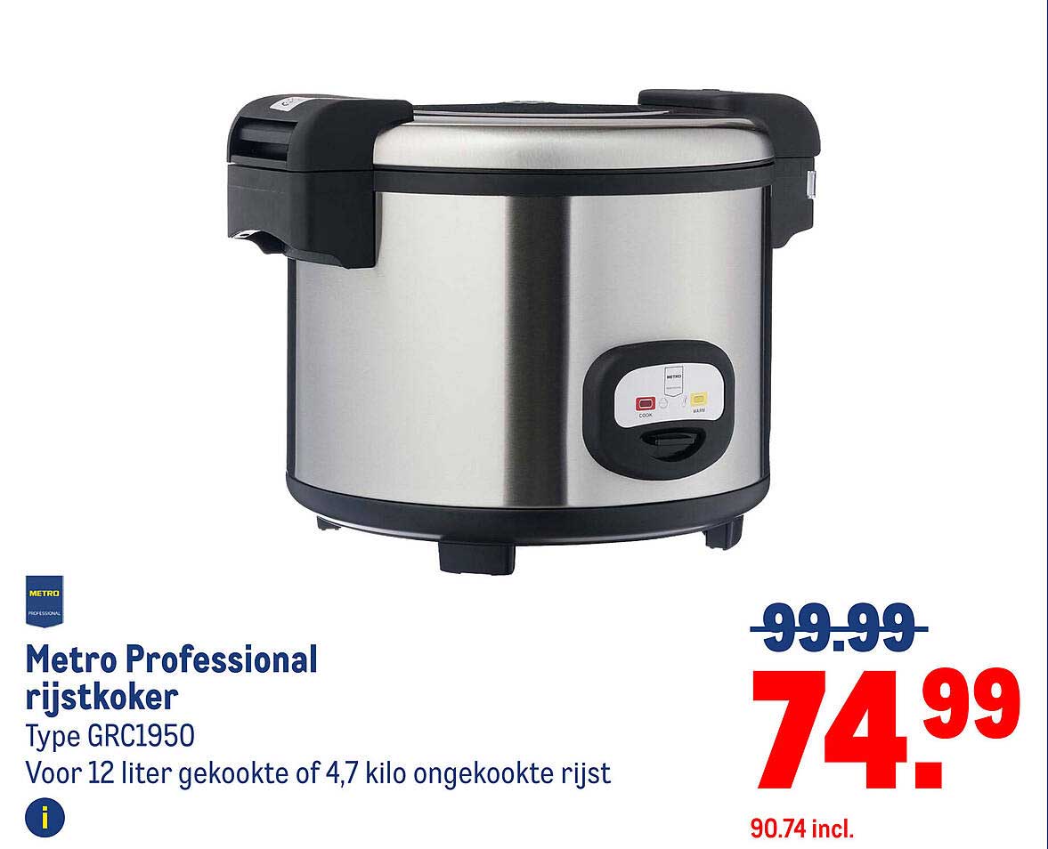 Metro Professional rijstkoker
