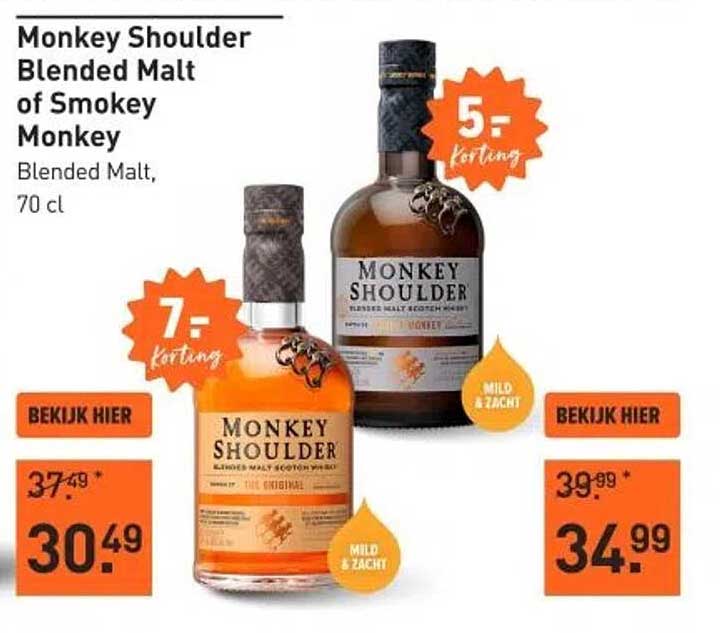 Monkey Shoulder Blended Malt of Smokey Monkey