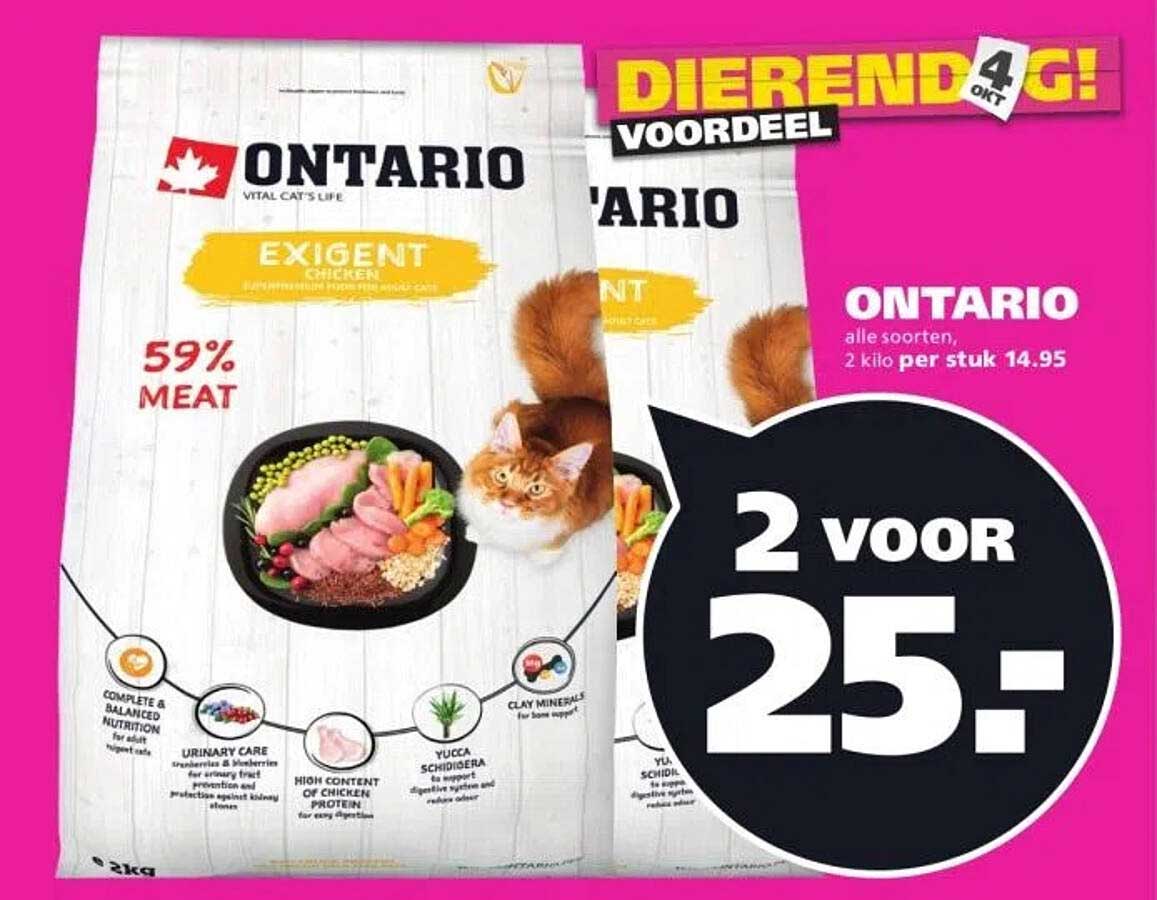 ONTARIO Exigent Chicken 2 kilo per stuk 14.95