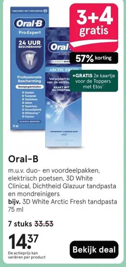 Oral-B met 57% korting
