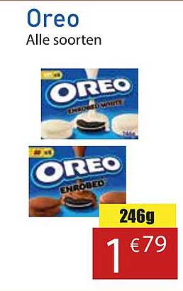 Oreo Alle soorten