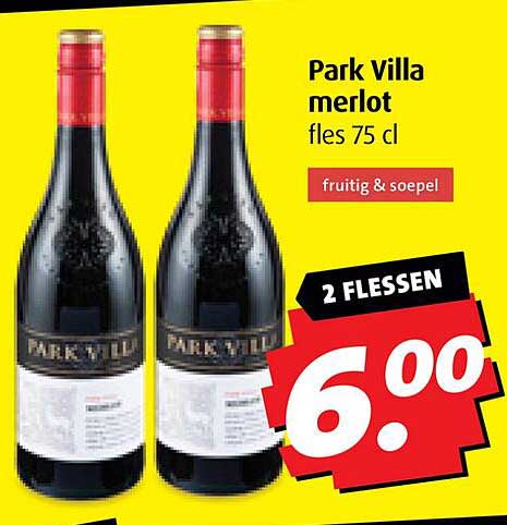 Park Villa merlot fles 75 cl
