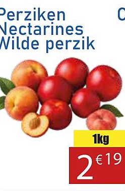 Perziken Nectarines Wilde perzik