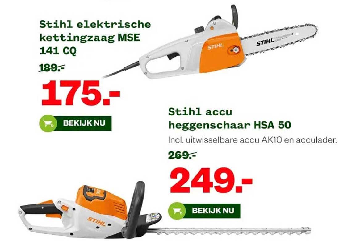 Stihl elektrische kettingzaag MSE 141 CQ