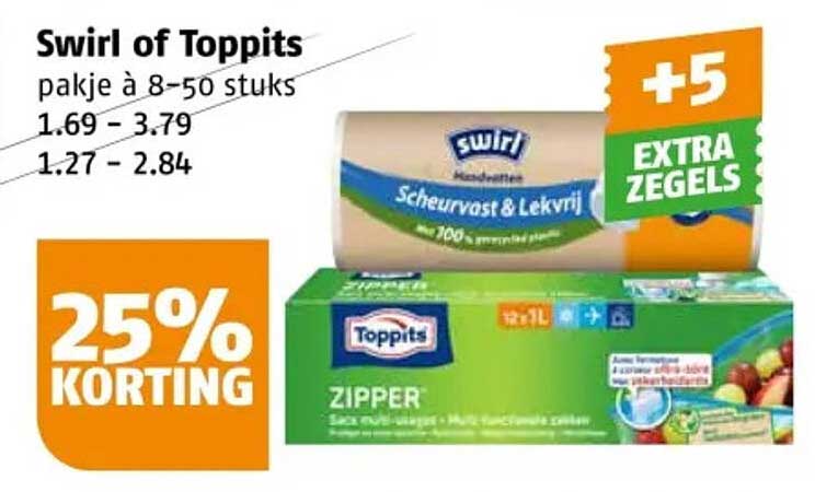 Swirl of Toppits pakje à 8-50 stuks