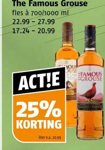 The Famous Grouse fles à 700/1000 ml