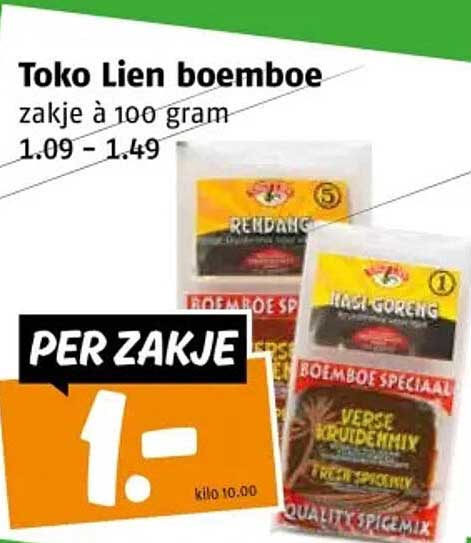 Toko Lien boemboe zakje à 100 gram