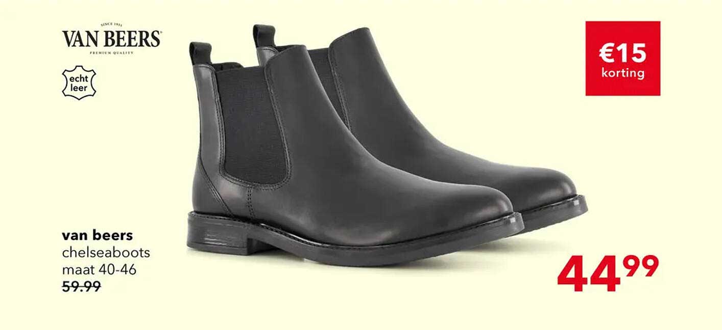 van beers chelseaboots maat 40-46