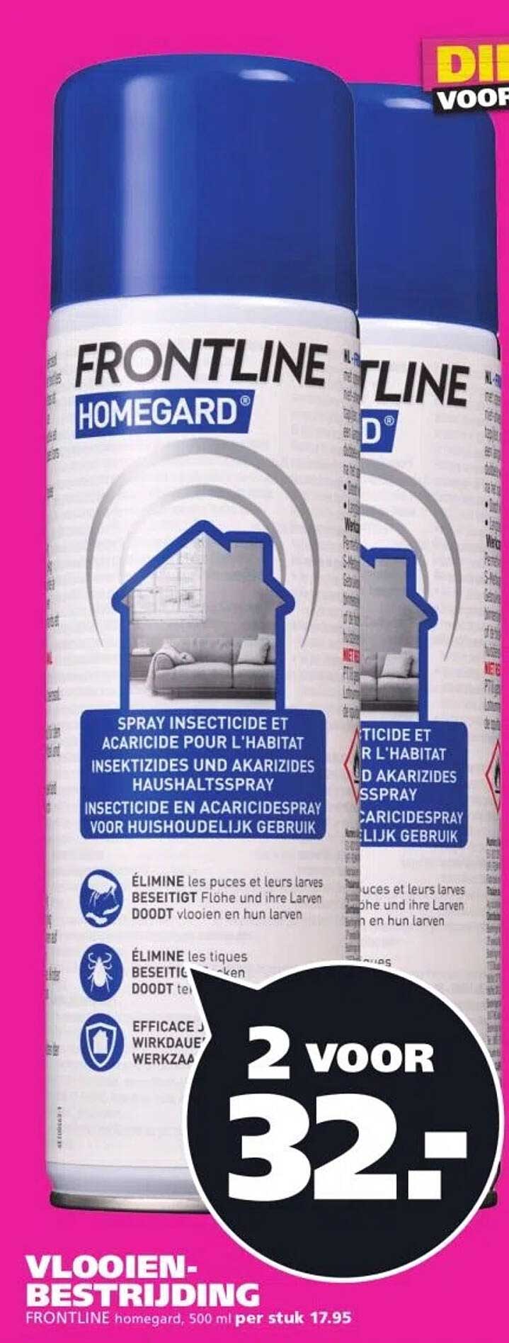 Vlooienbestrijding FRONTLINE homegard, 500 ml per stuk 17.95