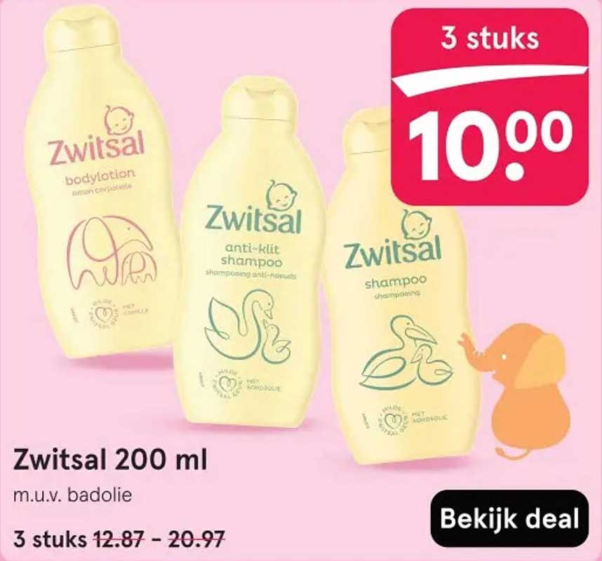 Zwitsal 200 ml m.u.v. badolie