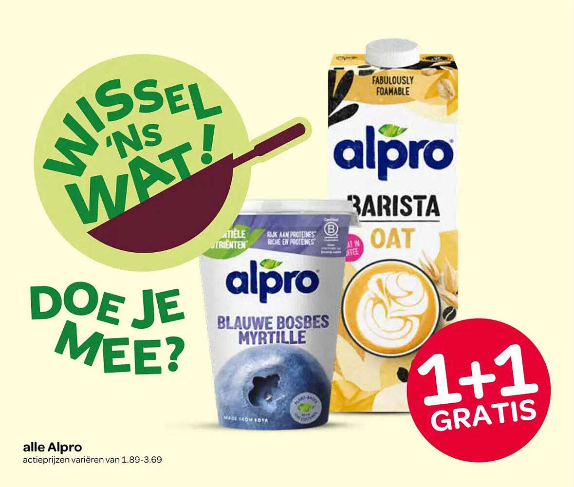 alle Alpro 1+1 gratis
