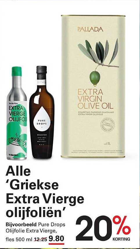 Alle ‘Griekse Extra Vierge olijfoliën’