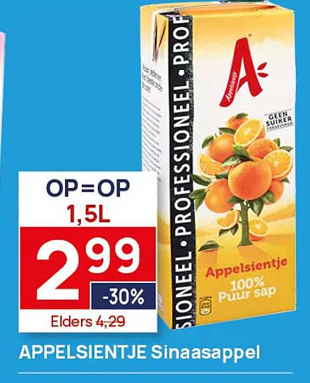 APPELSIENTJE Sinaasappel