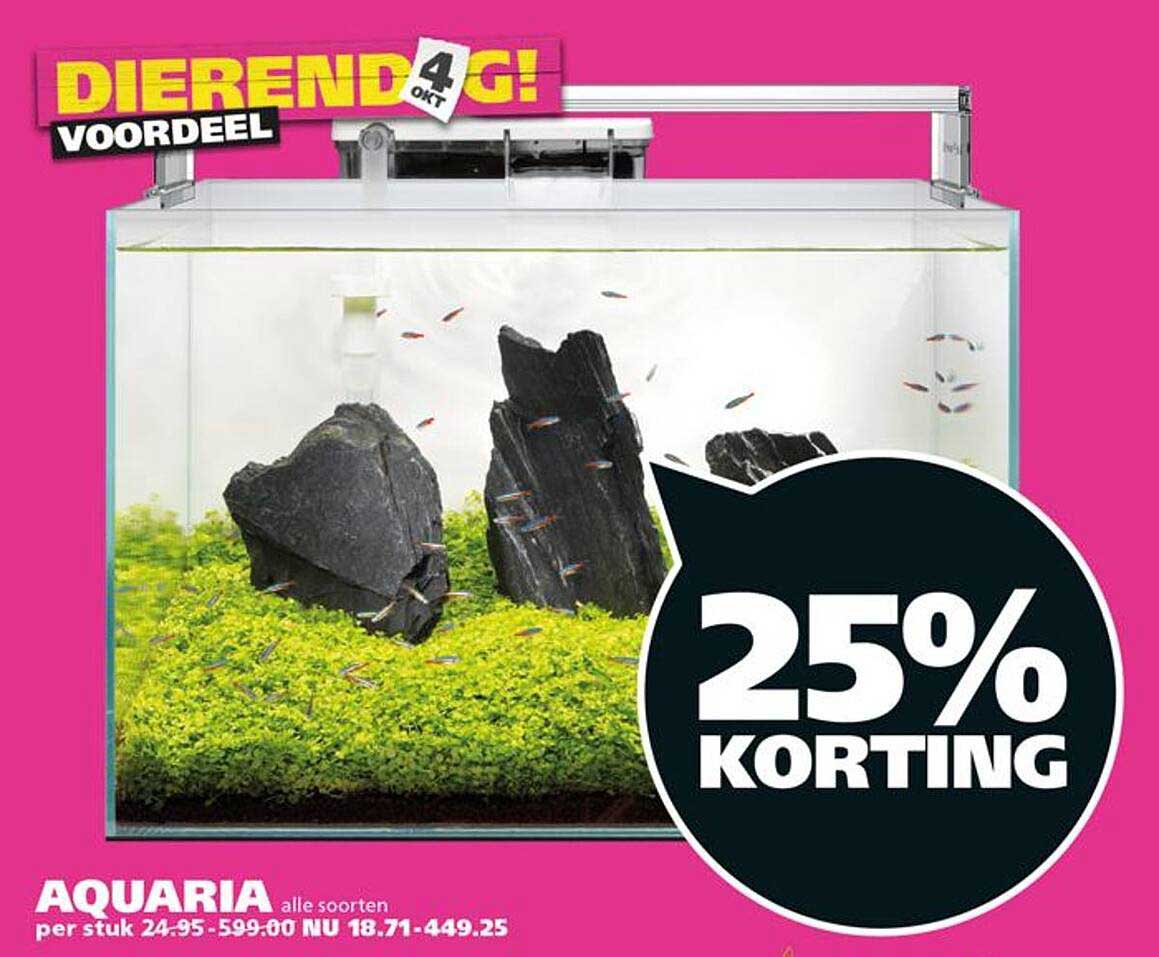 AQUARIA alle soorten 25% KORTING