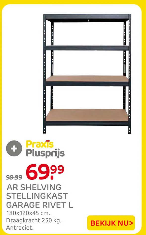 AR SHELVING STELLINGKAST GARAGE RIVET L