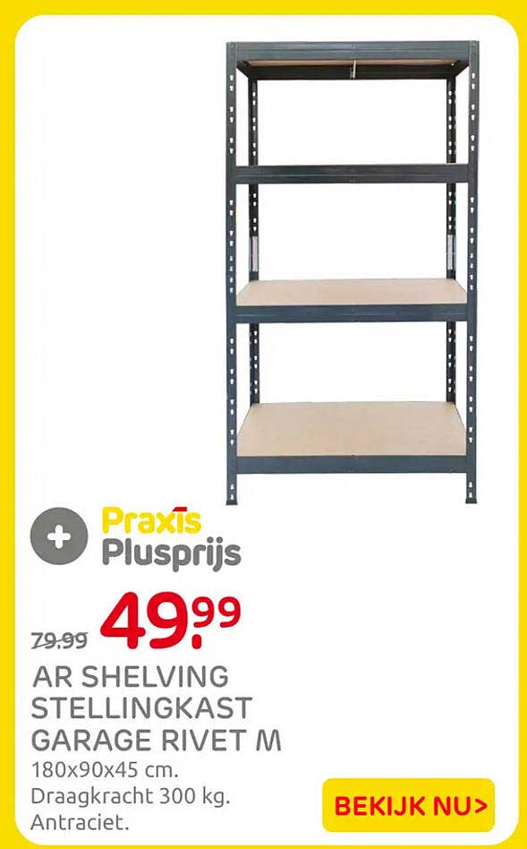 AR SHELVING STELLINGKAST GARAGE RIVET M