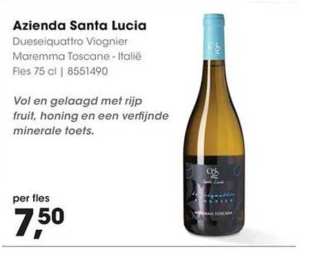 Azienda Santa Lucia Duseigoutrto Viognier Maremma Toscane - Italië