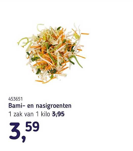 Bami- en nasigroenten
