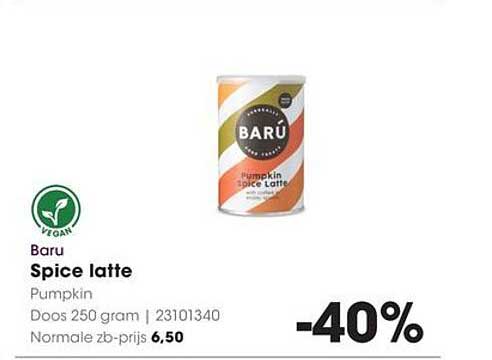 Baru Spice latte Pumpkin