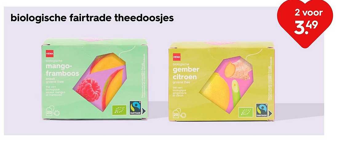 biologische fairtrade theedoosjes