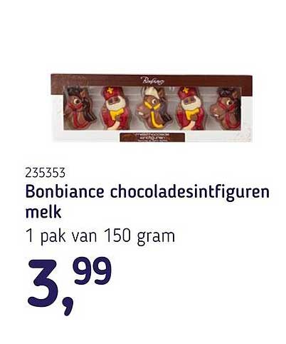 Bonbiance chocoladesintfiguren melk